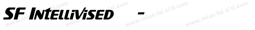 SF Intellivised 常规字体转换